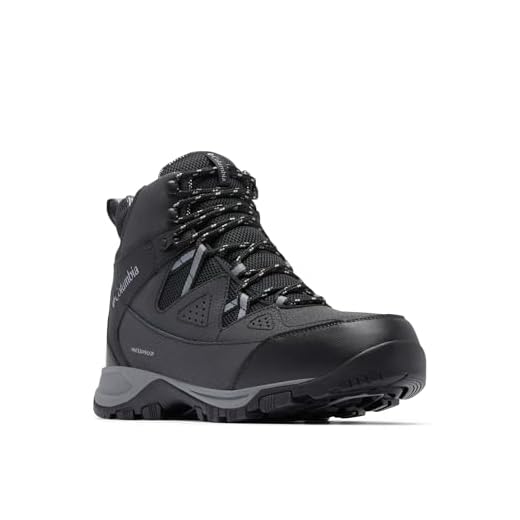 Columbia Mens Liftop III Waterproof Snow Boot, Black/Titanium Grey Steel, 9