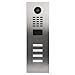 Produktbild DoorBird D2104V IP Video Türstation für 4 Wohn-/Gewerbeeinheiten | Video-Türsprechanlage mit 4 Ruftasten, RFID, HD-Video, Bewegungssensor, in Edelstahl V2A