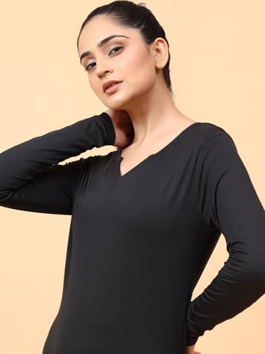 Image of Women's Round Neck Full Sleeves T-Shirt - Activewear for Gym,Sports, Yoga & Workout | Regular Fit & Relaxed Fit Training Tee | Quick Dry, Comfortable Gym Wear for Women | Running & Casual Wear T-Shirt