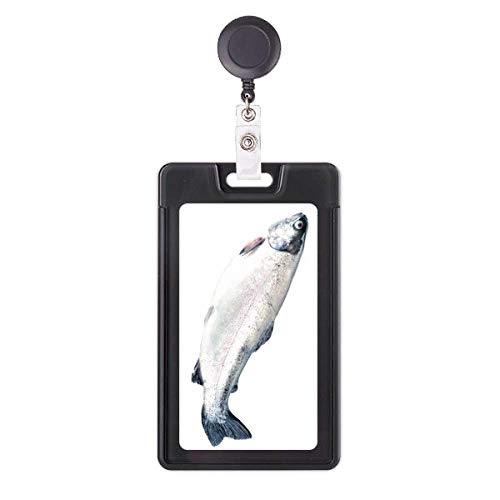 Funda retráctil pequeña para tarjetas de Ocean Fish, portacredenciales escolar con cordón