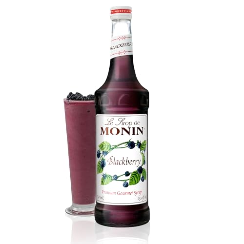 Monin - Blackberry Syrup, Soft and Succulent, Great for Cocktails, Lemonades, and Sodas, Gluten-Free, Non-GMO (750 ml)