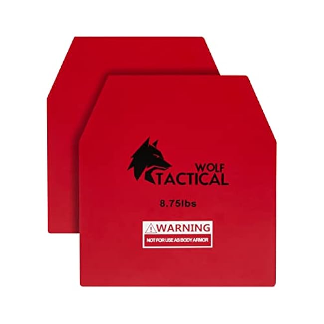 WOLF TACTICAL Weight Vest Plates - 5.75/8.75/14.5/19.75LB Pairs - WODs, Strength Training, Running, Heavy Workouts