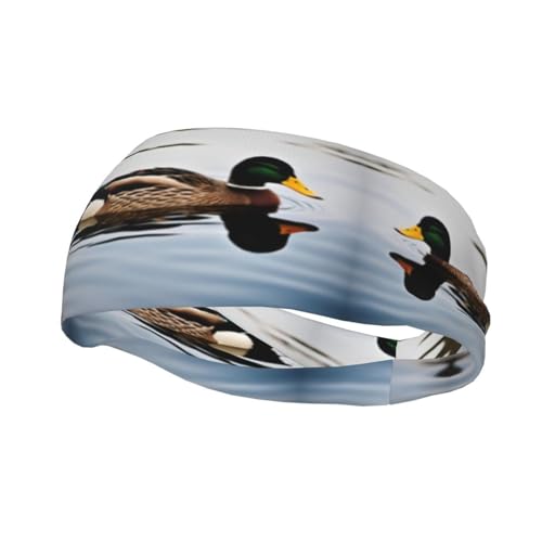 Domestic Duck - Cinta elástica para el pelo, unisex, para correr, ciclismo, baloncesto, fitness, entrenamiento
