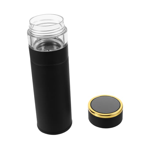 BRIGHTFUFU Infuser Tea Cup Hydration Water Bottle Tea Steeper Cup Stainless Steel Pp Silicone for School Travel