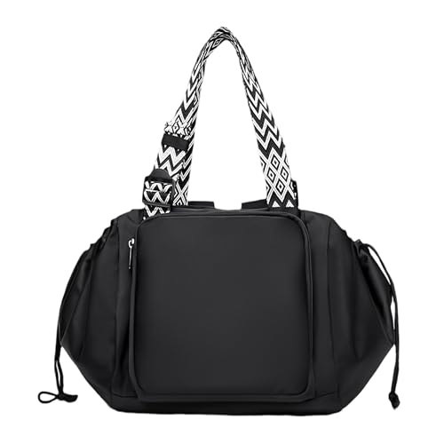 Mabecol Damen-Handtasche, Reisetasche, Baby Wickeltasche Multifunktionale (Schwarz)