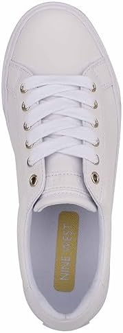 Nine West Women's Layna Sneaker, White 120, 10 | Image 6