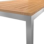 OUTLIV. Gartentisch Teakholz Silber/Natur