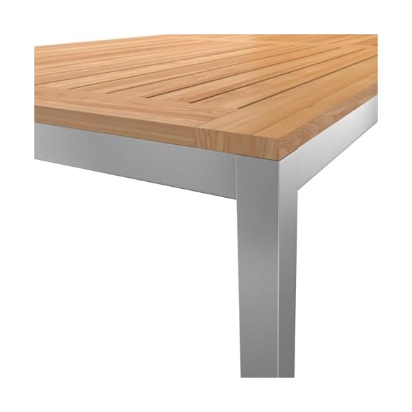 OUTLIV. Gartentisch Teakholz Silber/Natur