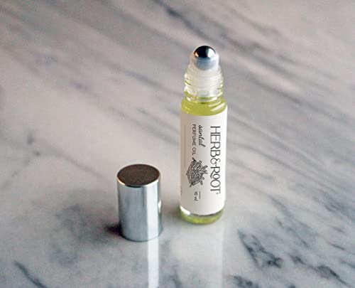 Santal Perfume Oil Rollerball (Roll On) | Herb & Root | 10Ml | Virginia Cedar And Palo Santo, Smoky Woods Fragrance For Men Or Women #TOP6