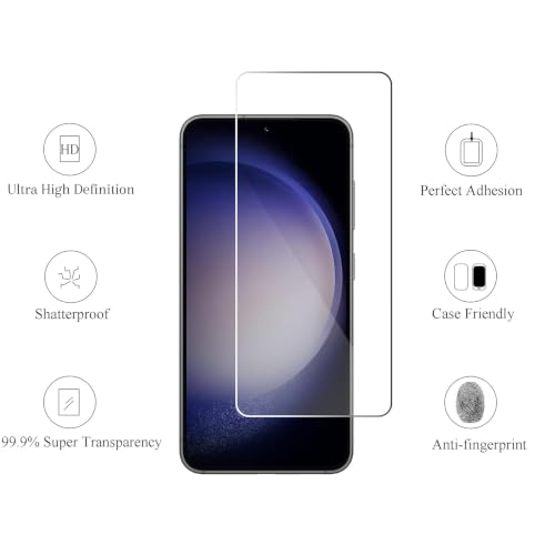 Image of Ailun Screen Protector for Galaxy S23 FE [6.4 Inch] 3Pack + 3Pack Camera Lens Tempered Glass Fingerprint Unlock Compatible 0.25mm Ultra Clear Anti-Scratch Case Friendly [Not For Galaxy S23]