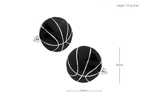KnBoB Mancuernillas Baloncesto Negras para Hombre miniatura 2