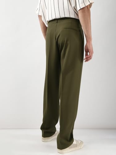 Image of Urbano Fashion Men's Loose Baggy Fit Solid Korean Pants Stretchable