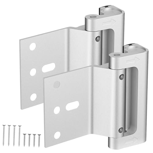 AUTSUPPL モダンデザインドアロック 2個パック セキュリティドアロック 室内ドア用アルミ合金ドア ロック