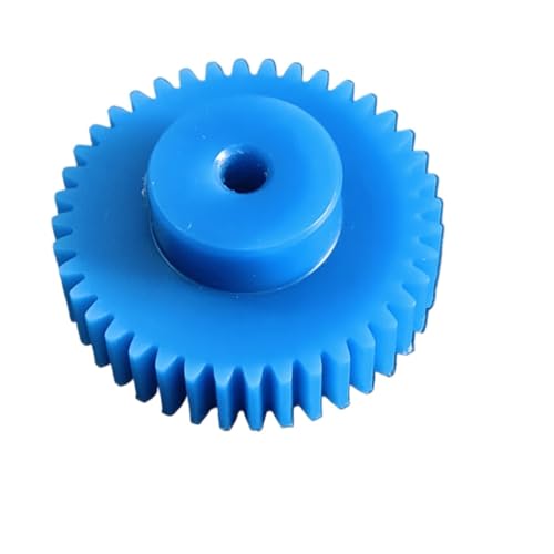 Cylindrical Drive 1pc 1 Module Cylindrical Gear 8mm Bore Blue Nylon Spur Gear with Step 1M 15 Teeth to 60 Teeth Straight Teeth Pinion Rack Machinery(24 Teeth)