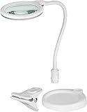 modellbau licht Tischlupe mit LED Beleuchtung & 100 mm Lupendurchmesser für eine optimale Ausleuchtung des Arbeitsbereich