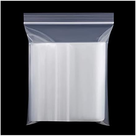 100 Grip Seal Bags Resealable Zip Poly Bags 6 X 9cm Small Plastic Bags, Clear Reusable Lock Zipper Bags for Beads Jewelry Snacks Seeds Coins