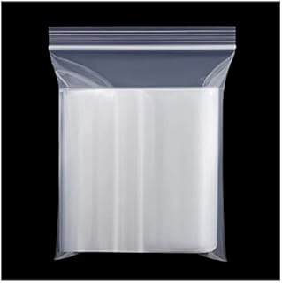 100 Grip Seal Bags Resealable Zip Poly Bags 6 X 9cm Small Plastic Bags, Clear Reusable Lock Zipper Bags for Beads Jewelry Snacks Seeds Coins