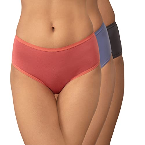 Image of NYKD NYP033 Breathable Cotton Hipster Panty Set for Women | Mid Rise, Medium Coverage with N Fresh Anti Bacterial & Anti Odour Finish | Super Soft Elastic for All Day Comfort
