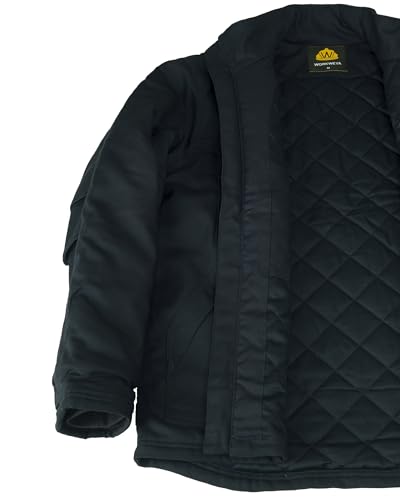 WORKWEYA Men's FR Duck Coat CAT3 Flame Resistant Insulated Zipper & Snap FR Jacket4