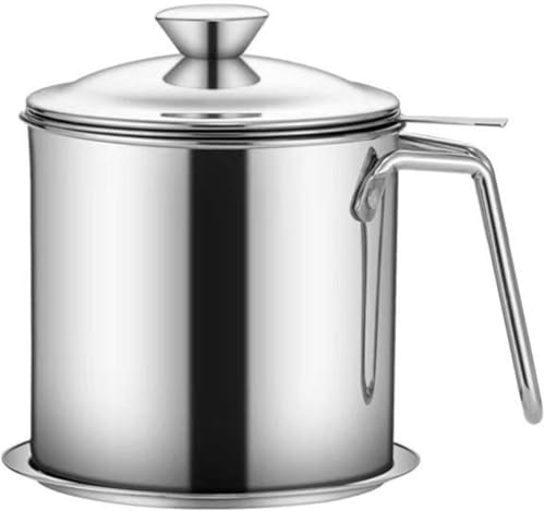 Sefoemut オイルポット 油漉し器 1.3L ステンレス 油こし器 揚げ物油入れ 天ぷら油 フィルターカートリッジ 残留物をろ過 油ろ過器 油濾過器 揚げ物油入れ 天ぷら油 油処理用品 油っくりん用フィルタ 油っくりん用フィルタ 家庭用 (304,1
