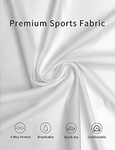 1A1A U Neck Sports Bras For Women With Removable Padded Support Bra Workout White Small thumb #5