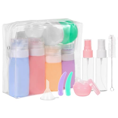 ASAB 16 Pack Silicone Travel Bottles for Toiletries TSA Approved Leak Proof Squeezable
