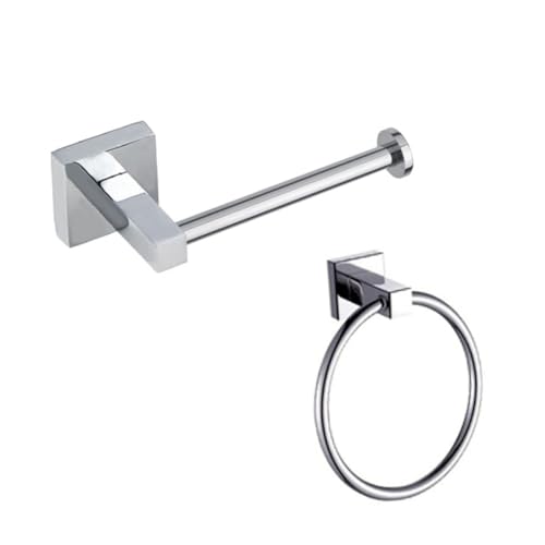 NUOBESTY Portarrollos de Acero Inoxidable para Papel Higiénico Montaje Pared Resistente la Corrosión Soporte para Baño y Cocina Acabado Plateado Elegante