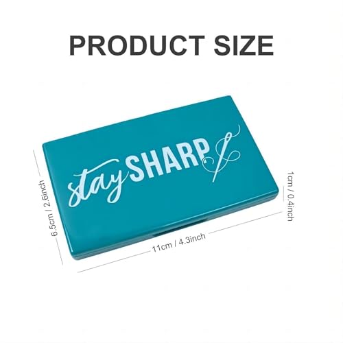 Image of Magnetic Needle Storage Case, Portable Knitting Pin Holder, Magnetic Manual DIY Sewing Stitching Pin Organizer Box (Green)