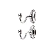 Material: Zinklegierung Dosige 1 paar Retro Handtuchhaken Antik Haken Handtuchstangen Wandmontage Badzubehör Badaccessoires Küche Dekor Zinklegierung Silber