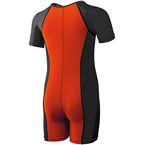 Terno de natação térmico TYR para meninos, Black/Burnt Org, 910