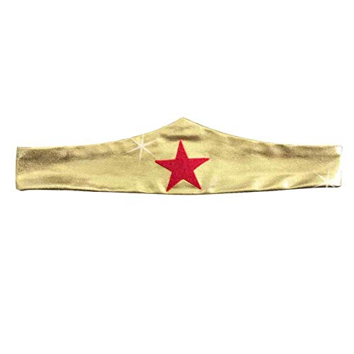 insired costumes Wonder Adults Tiara Gauntlets Superhero Gold Headband Cuffs (Tiara Only)