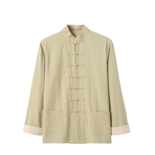 Veste Hanfu homme coton lin : fini l'inconfort avec ce haut rétro lay-bouddhiste léger
