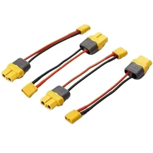Cable adaptador XT30 a XT60 hembra con silicona 16AWG flexible que evita caídas de tensión