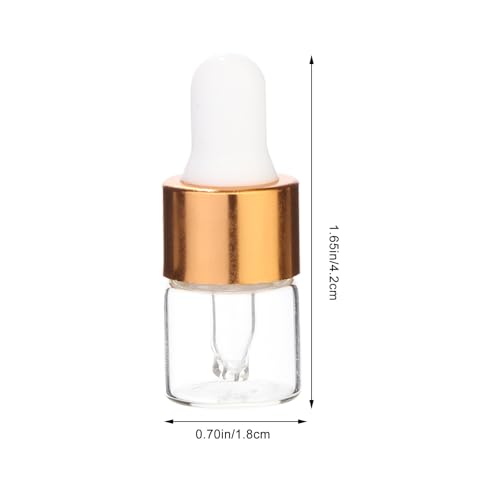 Gotero de vidrio de 1 ml transparente y sin fugas para llevar tus aceites esenciales de viaje 3