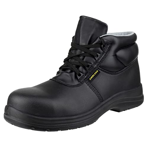 Amblers Safety Mens Mens FS663 ESD Waterproof Safety Boots Black Black Microfiber UK Size 11 (EU 46, US 12)