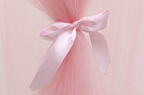 Bedluifel voor kinderen, Katoen Mosqutio Netto Hangend Gordijn, Baby Indoor Speel Lezen Tent (Grijs) roze - Image 5