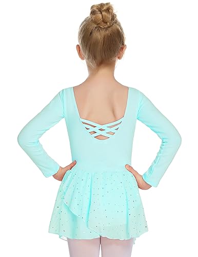 Image of Arshiner Kids Girls Classic Long Sleeve Leotard Dance Ballet Dress