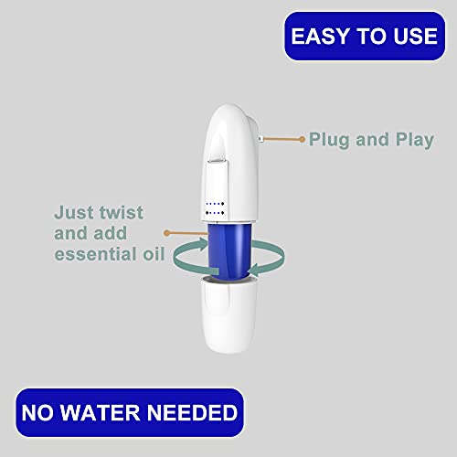 Smart Waterless Aromatherapy Essential Oil Diffuser, Professional Portable Nebulizing Scent Air Machine, Waterless Plug-In Aroma Diffuser For Essential Oils, 100Ml Nebulizer For Home, Large Room #TOP5