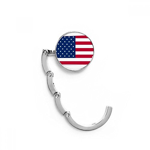 Porte sac pliable Iowa pour table et bureau avec motif drapeau USA