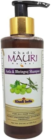 Avoka Naturals Khadi MAURI Amla Bhringraj Champú - 210 ml