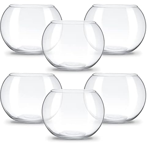 Thenshop Clear Bowl Glass Vase Cover