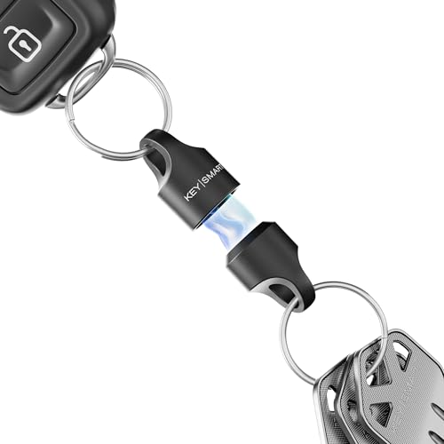 Image of KeySmart MagConnect Magnetic Key Holder for Purse, Key Chains for Car Keys - Detachable Key Ring Quick Release Keychain