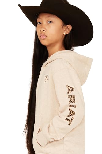 ARIAT Girls' Boot Barn Exclusive Leopard Logo Hoodie2