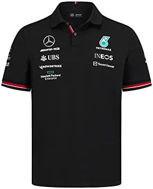 Mercedes AMG Petronas Formula One Team - Official Formula 1 Merchandise - 2022 Team Polo - Black - S
