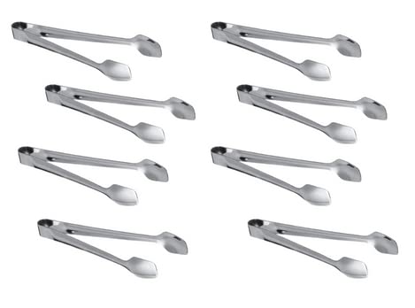Dynore Stainless Steel Sugar Tong- Set of 8