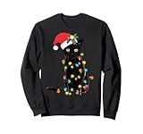 Photo Gallery babbo natale gatto nero aggrovigliato in albero di natale luci vacanza felpa Photo Gallery babbo natale gatto nero aggrovigliato in albero di natale luci vacanza felpa