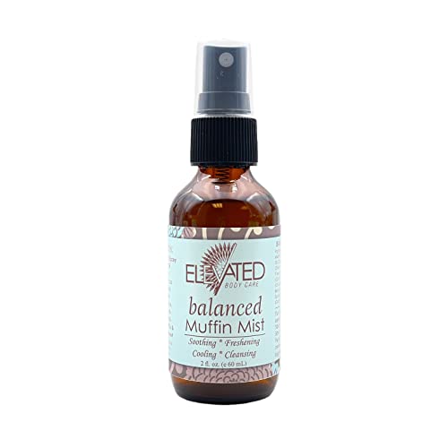ELEVATED Muffin Mist – Natural Feminine Spray| 5 Scents | Yoni Oil | Vegan | Herbal Infused Oil helps Soothe Vaginal Dryness, Itch, Soreness, Odor | Feminine Hygiene | Postpartum (Balanced)