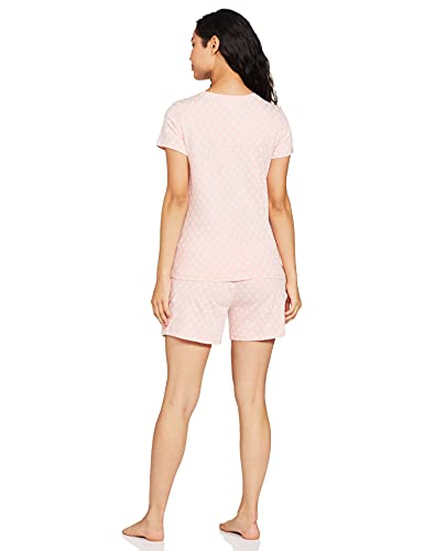 Image of Amazon Brand - Symbol Women's Cotton Regular Fit T-Shirt and Shorts Night Suit (Night Wear | Co-ord Set | Lounge Wear Set) (Available in Plus Sizes)