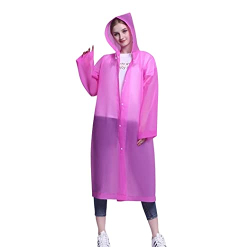 Raincoat Poncho 5pcs Raincoat Impermeable Thickened Waterproof Raincoat Tourism Outdoor Hiking Raincoat Rain Coat (Color : C, Size : One Size)