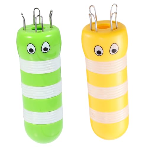 Gadpiparty 2Pcs Cartoon Bee Shape Knitting Accessory Kit Durable Plastic Handy Yarn Winding Machine Beginner Friendly Braiding Tool for Craft Projects